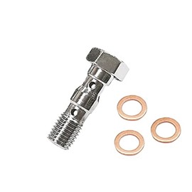 Lefossi Motorcycle Brake Master Cylinder M10 x 1.25mm Double Diagonal Banjo Bolt For Honda Yamaha Kawasaki Suzuki
