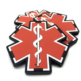 polizeimemesshop Paramedic Glow in The Dark Rubber Patch with Velcro – Rescue – Fire Brigade – Emergency Service – Paramedic – Paramedic