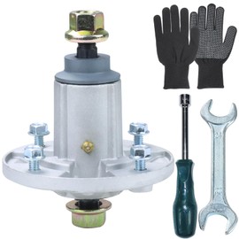 NICHEFLAG GY21098 Spindle Assembly Pre-Greased Replaces John Deere GY21098 John Deere AUC15811 Spindle AUC15811, GY20962, GY20454 for John Deere D140 D110 D105 D130 LA105 D160 E100 LA145 S240 Decks