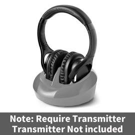 ZANCHIE Wireless RF Headphones for TV Watching, Over-Ear Stereo Headsets for Hard of Hearing, 330ft Signal Range (Require Transmitter, Transmitter Not included)