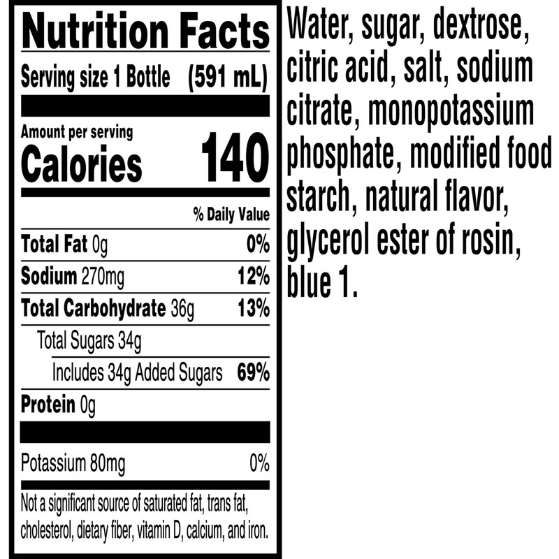 Gatorade Thrist Quencher, Frost Glacier Freeze Sports Drinks, 20 Fl