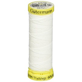 Gutermann Elastic Thread 11 Yards-White