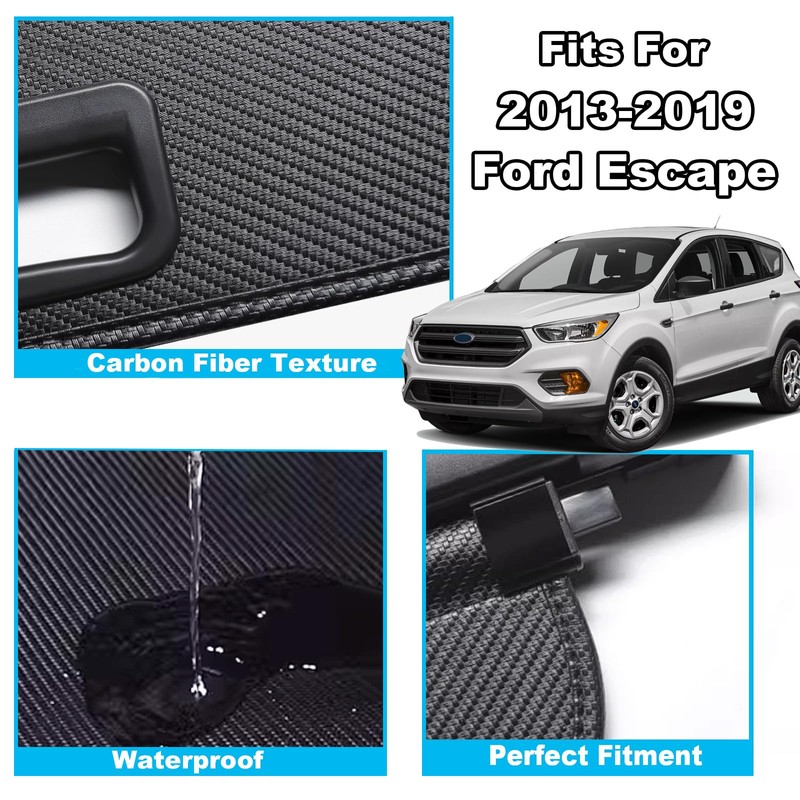 Volcaner Cargo Cover for 2013-2019 Ford Escape Accessories,for Ford Escape
