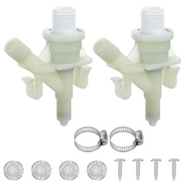 Linkstyle 2pcs 385311641 RV Toilet Water Valve Kit, Replacement for Dometic and Sealand 300 301 310 311 320 321 Series