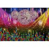Ttincceer 300 x 200 cm Disco Backdrop Sparkling Neon Vintage
