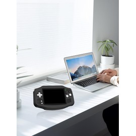 Case for Anbernic RG34xx Handheld Touchscreen Gaming Console,BOVUGAC Silicone Soft Protective Shockproof Cover with Lanyard for RG34xx Game Console-Black