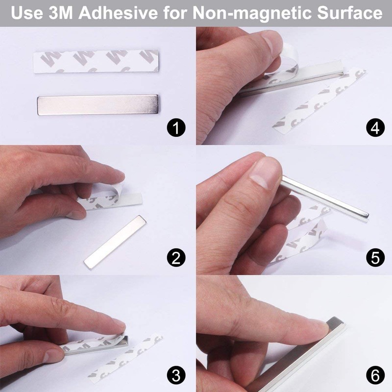 Yizhet Yizhet 6 Pcs Strong Magnets, 50 * 10 *