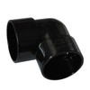 Solvent Black 40mm (43mm) Waste Pipe 90 Degree Knuckle Bend