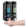 Dispensador Jabón Líquido Despachador Champú Gel 400ml 2 Pzs Color Negro