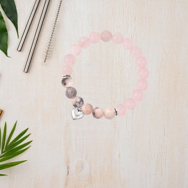 To My Granddaughter Bracelet Natural Stone Bracelet Crystal Beaded Bracelet Granddaughter Gift from Grandma Birthday Christmas Gift for Granddaughter