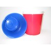 Buckets, 176 Ounces, Pack 3, Colors Red White Blue