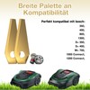Robotic Lawnmower Blade Compatible with Bosch Indego, FOTEEMO Titanium Carbide