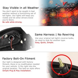 Winjet Street Series for [2000 2001 2002 2003 2004 2005 Mitsubishi Eclipse 3G] LED Tail lights