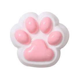 FUFUSQUISHY Cat Paw Squishy - Multi-Color Soft Kawaii Stress Relief Squishy for Anxiety, Cute Gift for Squishy Collectors - Color: WHITE PINK
