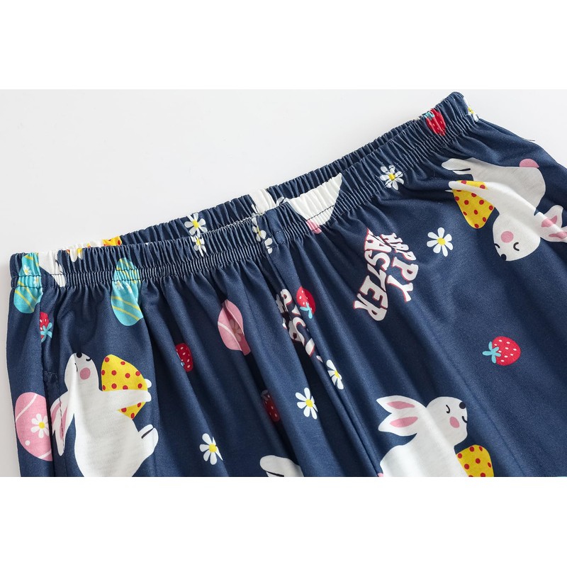 Vopmocld Big Girls' Short Sleeve Long Pants Pajama Sets 2PCS