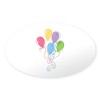 CafePress Balloons Sticker Oval Car Bumper Sticker