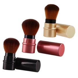 Baluue 6pcs Retractable Foundation Makeup Brushes Portable Cosmetic Tools for Easy Application Travel-friendly Design Ergonomic Handle No Shedding for Liquid and Powder Makeup