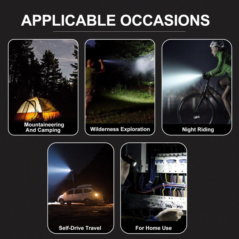 Flashlight High Lumens, Magnetic Super Bright Flashlights, 1000000 Lumens Led