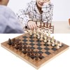 3 in 1 MultiFunctional Folding Wooden Chess Checkers Board Game