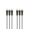 Hama 1.5m 3 RCA Male to 3 RCA Male Gold