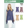 New Look Sewing Pattern 6453A Misses' Easy Knit Tops, Paper,