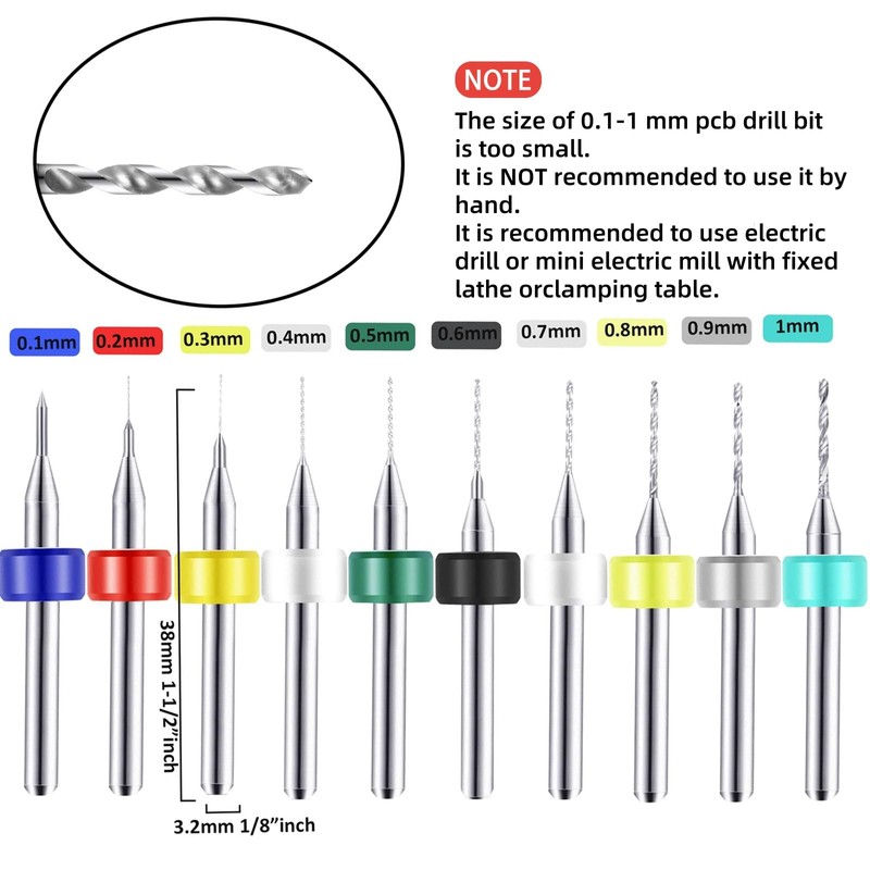 Lylxienty Mini Hand Drill Bit Set 36PCS, Precision Pin Vise