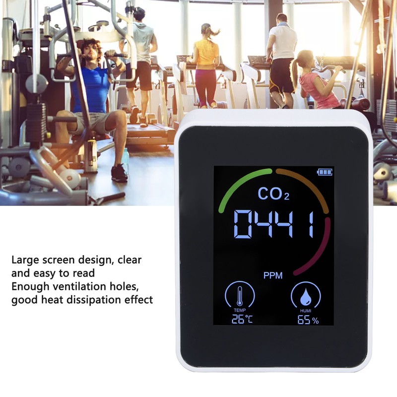 Digital Air Quality Monitor Carbon Dioxide Detector CO2 Tester Temperature