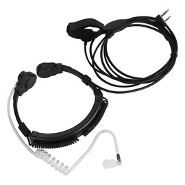 Tubo acústico Auricular Auriculares, Control de Garganta Micrófono Auricular Auriculares para Walkie Talkie UV-5R UV-5RE UV-B5 Radio bidireccional