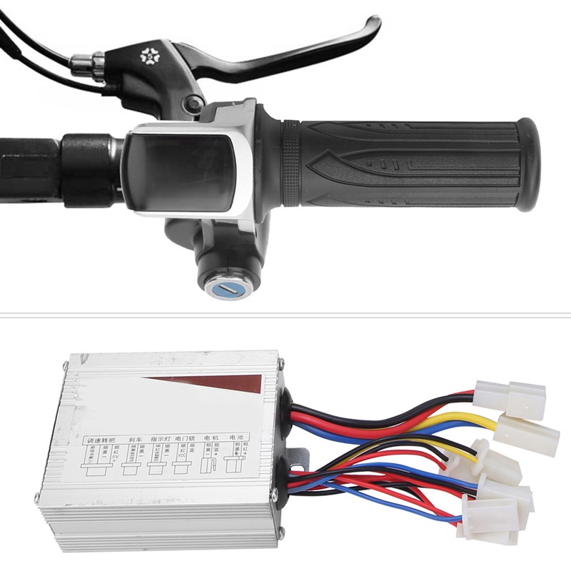 36V 500W E Bike Scooter Brushed Motor Controller Kit LCD