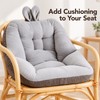 Rabbit Ear Seat and Back Cushion - Polyester Fabric with