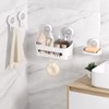 LUXEAR 4 Pack Shower Caddy Set - Suction Cup Shower