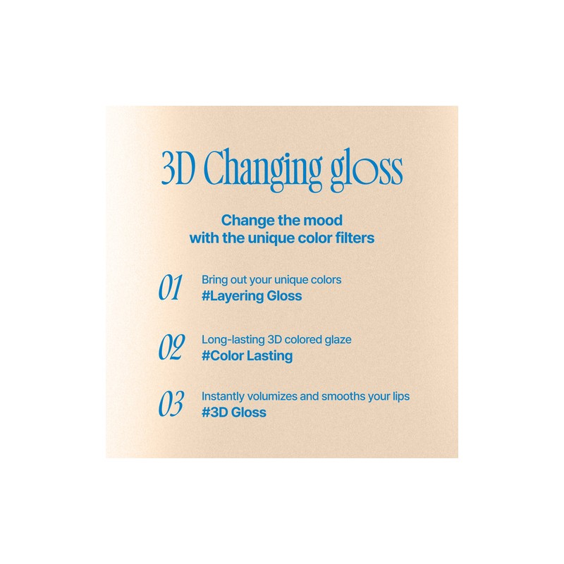 fwee [fwee]3D Changing Gloss (4 colors)