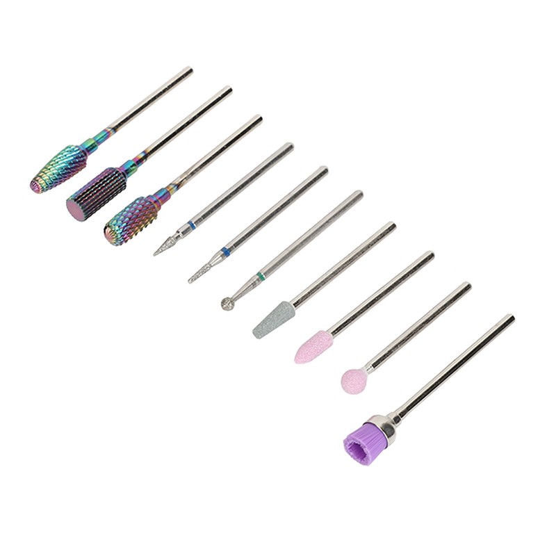 Nail Drill Bits Set Tungsten Steel Nail Art Grinding Head