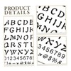 jojofuny 24 Sheets Plastic Alphabet and Number Stencils for DIY