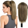 Drawstring Ponytail Extension 12 Inch,Short Straight Hair Pieces