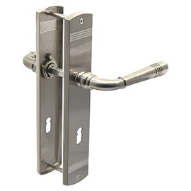 Haeusler 1382 Helena LS BB Door Handle Nickel Matt Zamak, Matt Nickel 235 mm x 45 mm, 8 mm Square Size, 215 mm Hole, for 35-45 mm Door Thickness, BB/PZ & Bath/Toilet Design