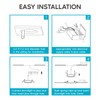 Luxrite 3 Inch Ultra Thin LED Recessed Light with Junction