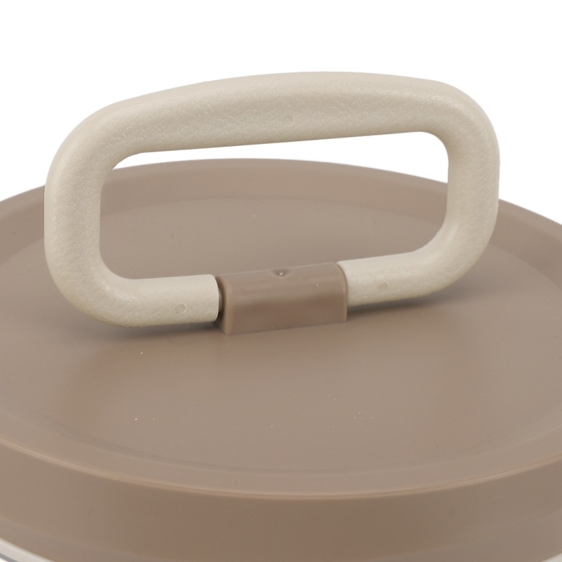 Insulated Food Container 304 Stainless Steel PP Stackable Portable Round