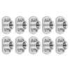 METALLIXITY 10 Pcs Carbon Steel Double Tab Fastener Nuts (M8)