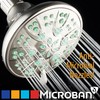AquaDance Antimicrobial – Anti-Clog High-Pressure 6-Setting Shower Head with Nozzle