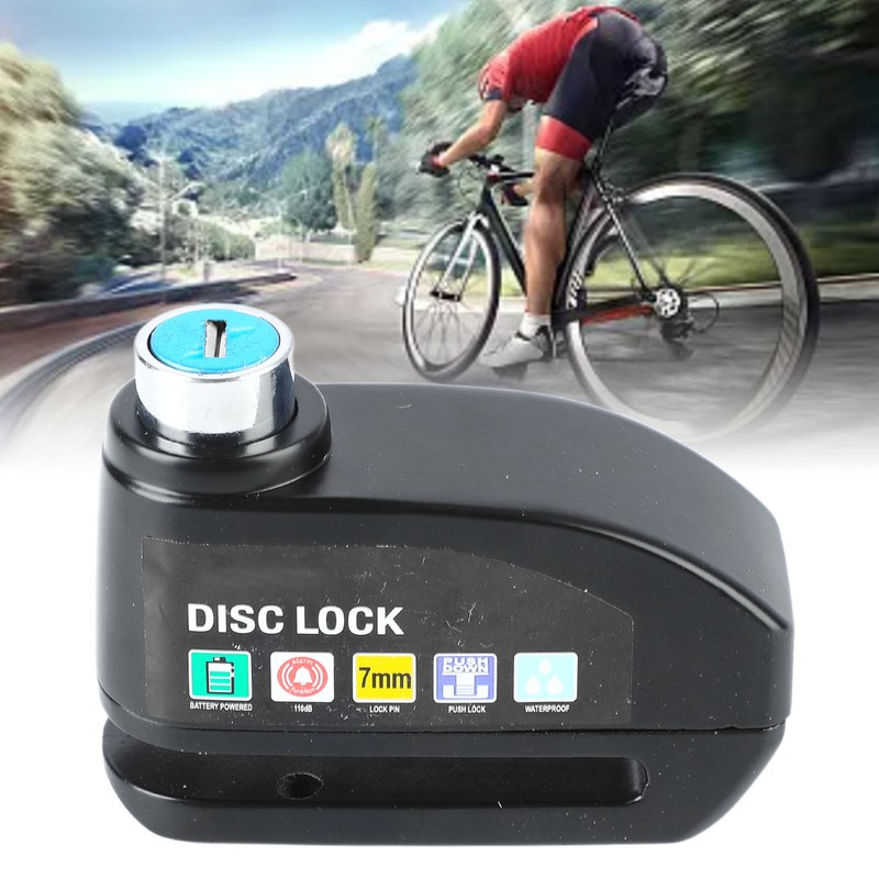 Bicycle Alarm Disc Lock Security Alarm Disc Brake Lock Riding