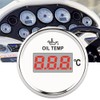 Universal Digital Oil Temperature Gauge 52mm 50‑150℃ W/Red Backlight 12V/24V