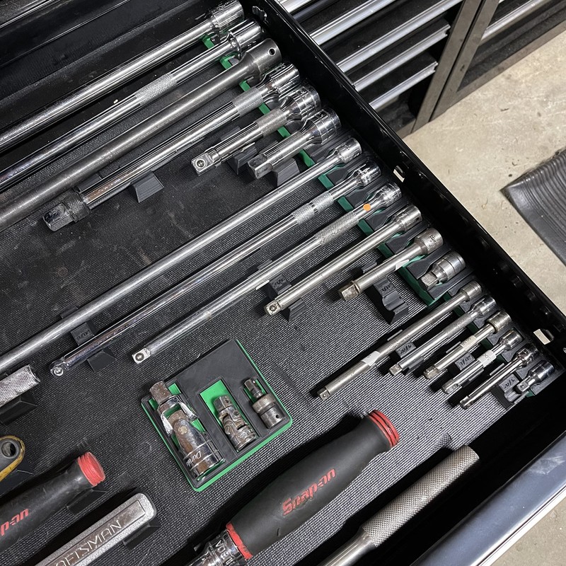 3D Tool Trays MagAttach Socket Extension Organizers (3 Piece Set,