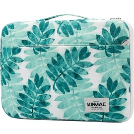 Kinmac 360° Protective Water Resistant Laptop Sleeve case Bag with Handle (Olive Leaf, 15 inch-15.6 inch)