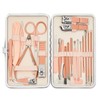 Juego de herramientas para manicura y pedicura (23 piezas), color