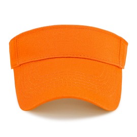 Mens Womens Sun Visors with UV Protection Sun Visor Hats for Running Gardening Traveling Summer Hats Orange