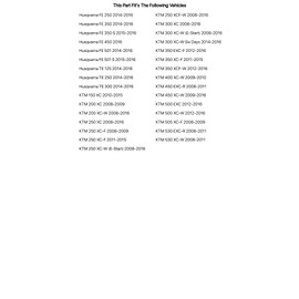 TUSK Kickstand Silver for KTM 300 XC 2008-2016