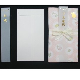 マルアイ ミッフィー 祝儀袋 出産祝い ガーゼ ハンカチ 金封 ピンク 1枚 キ-MY10P