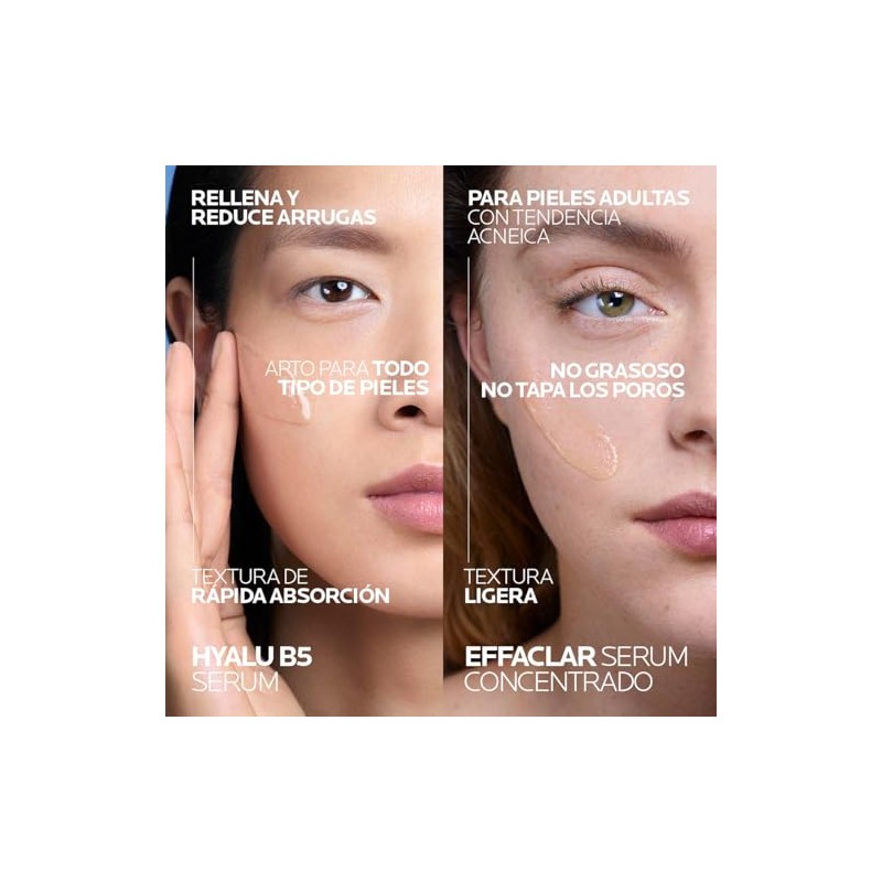Kit Roche Posay Rutina Hidratante Anti Marcas Hyalu Suractivated Serum