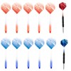 KASESSS 12 PCS 2-In-1 Integrated Dart Flights, Highly Quality Dart